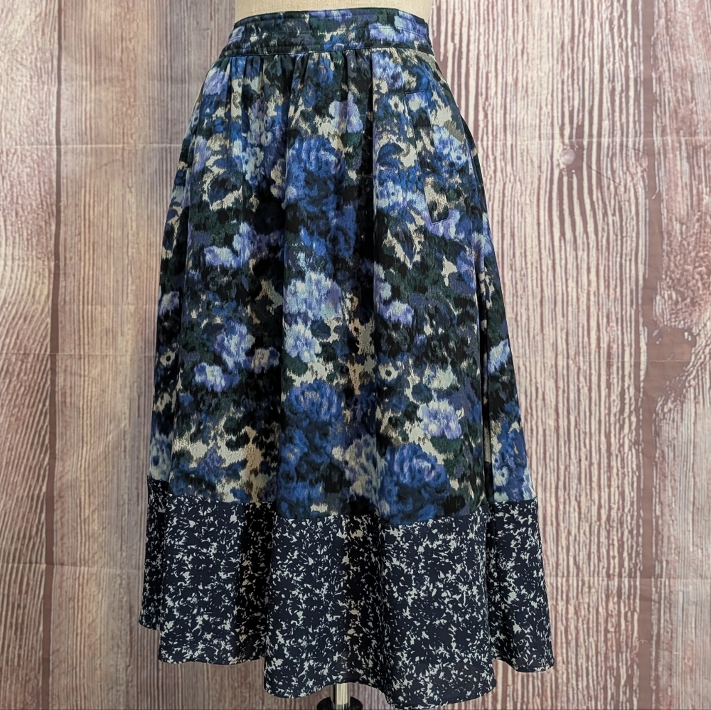 Adrianna Papell Floral Skirt w/ Pockets